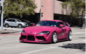 Pink Supra Cruising