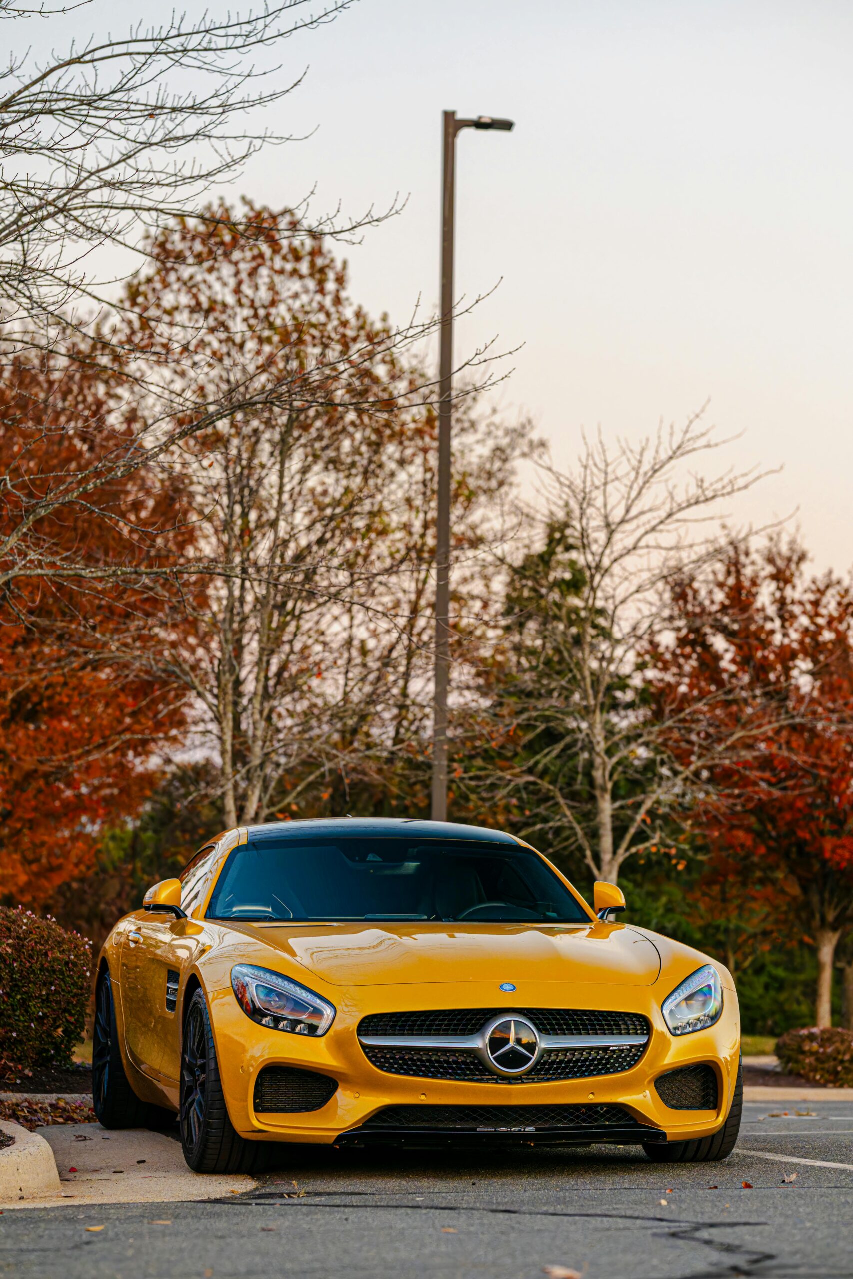 Yellow Mercedes Benz
