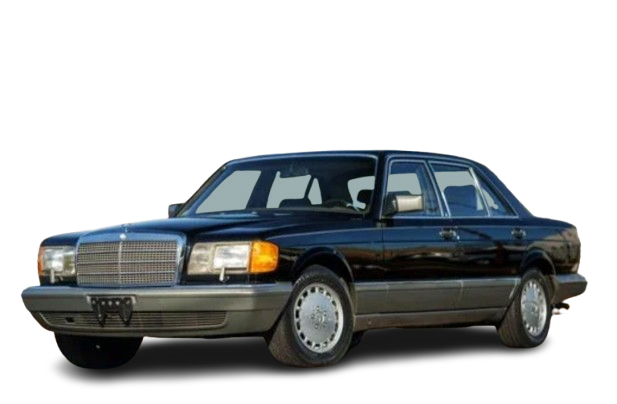 1988 Mercedes-Benz 560SEL (5.6L V8, RWD, 4-speed auto)