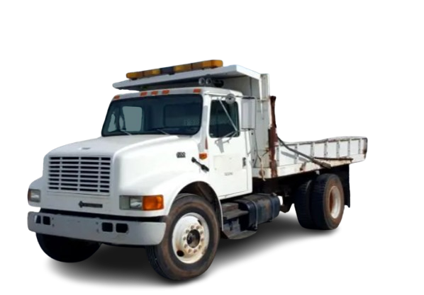 2002 International 4700 Flatbed (RWD, 5-speed manual)